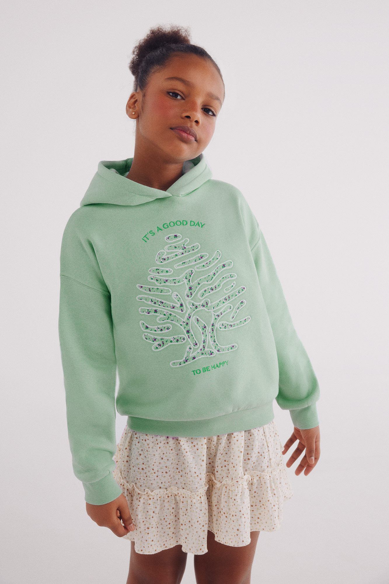 Springfield Kids Sudadera &aacute;rbol ni&ntilde;a verde