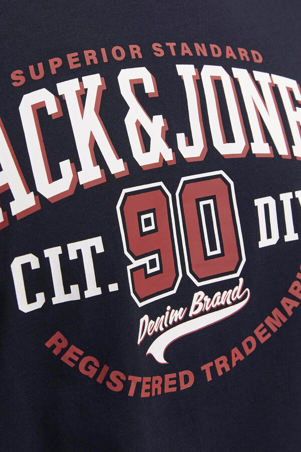 Jack & Jones Playera estándar fit marino
