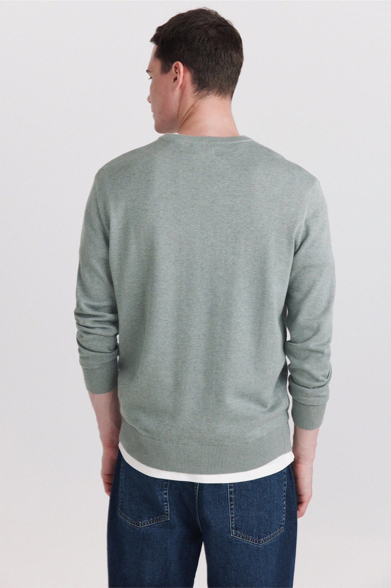 Springfield Jersey b&aacute;sico cuello pico verde