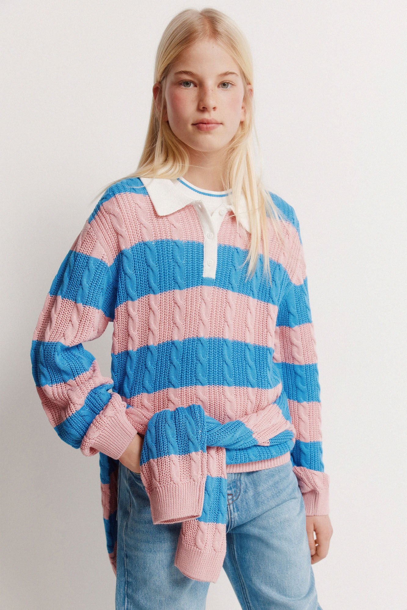 Springfield Kids Jersey polo de rayas para ni&ntilde;a