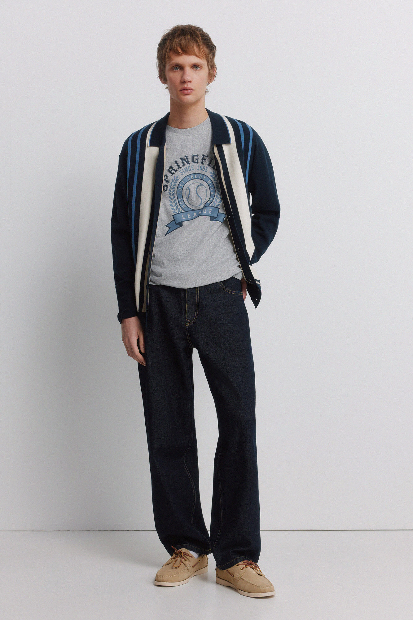 Springfield Playera logo sport gris