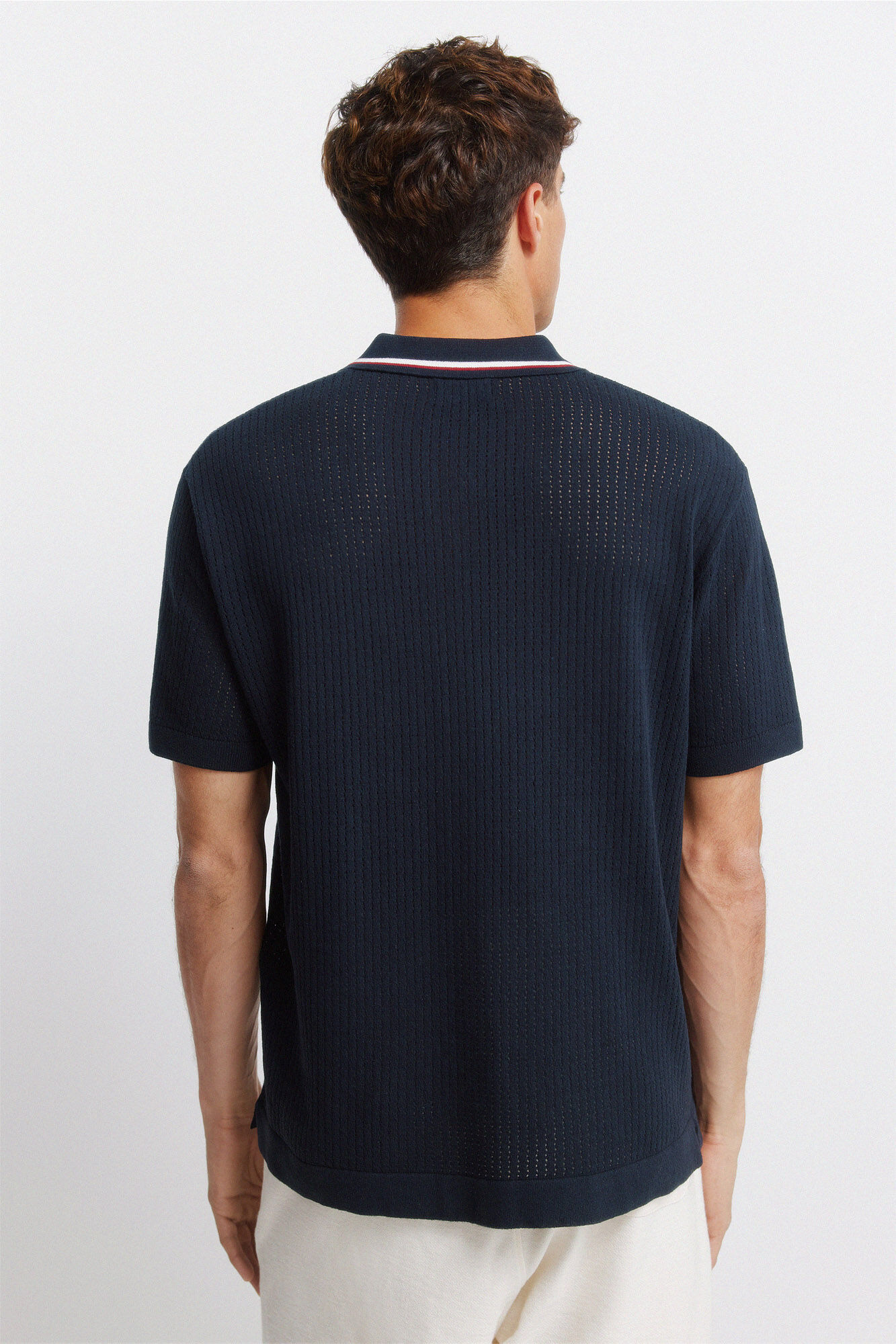 Springfield Polo sport de jacquard azul tinta