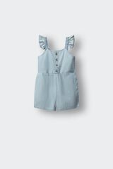 Springfield Kids Overol corto de mezclilla ligero para ni&ntilde;a azul