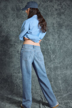 Springfield Jeans Wide Leg azul indigo