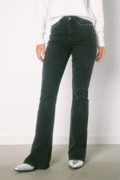 Springfield Jeans Flare 0018 negro