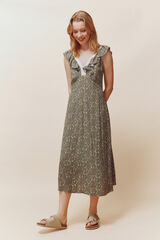 Springfield Vestido Madeira kaki