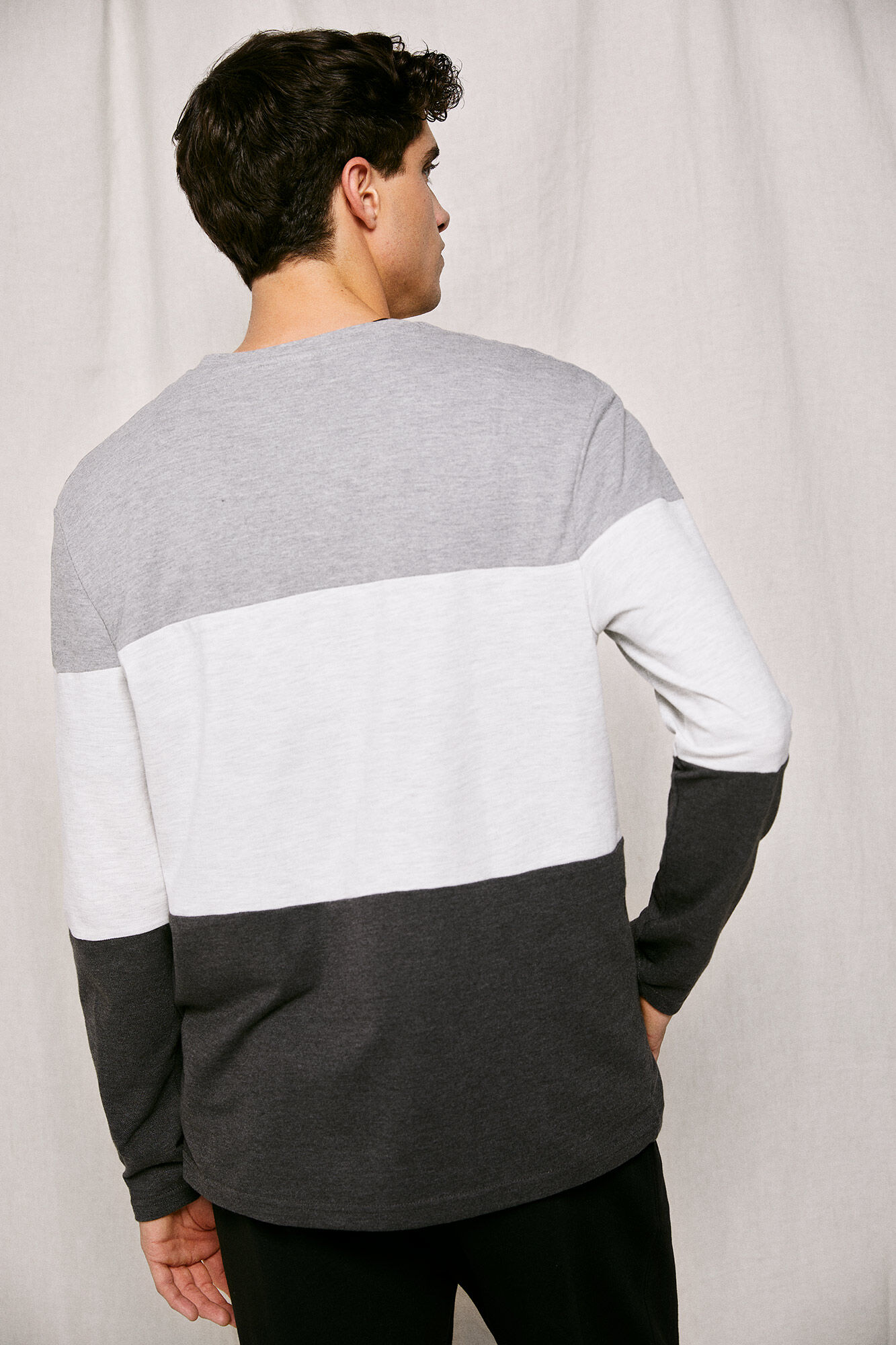 Springfield Playera color block gris
