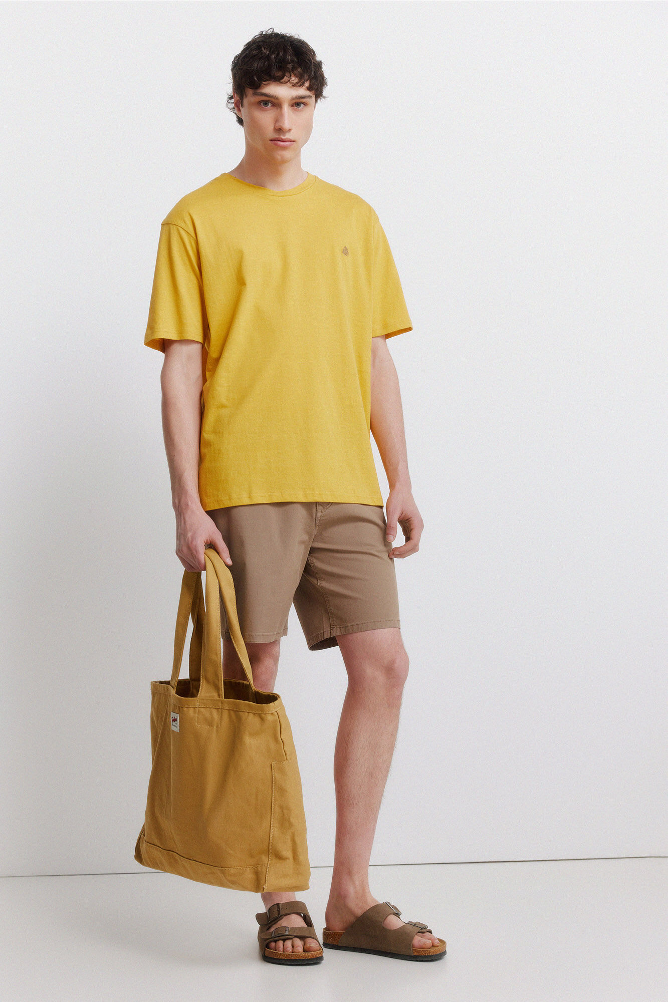 Springfield Playera inyectada oscura amarillo
