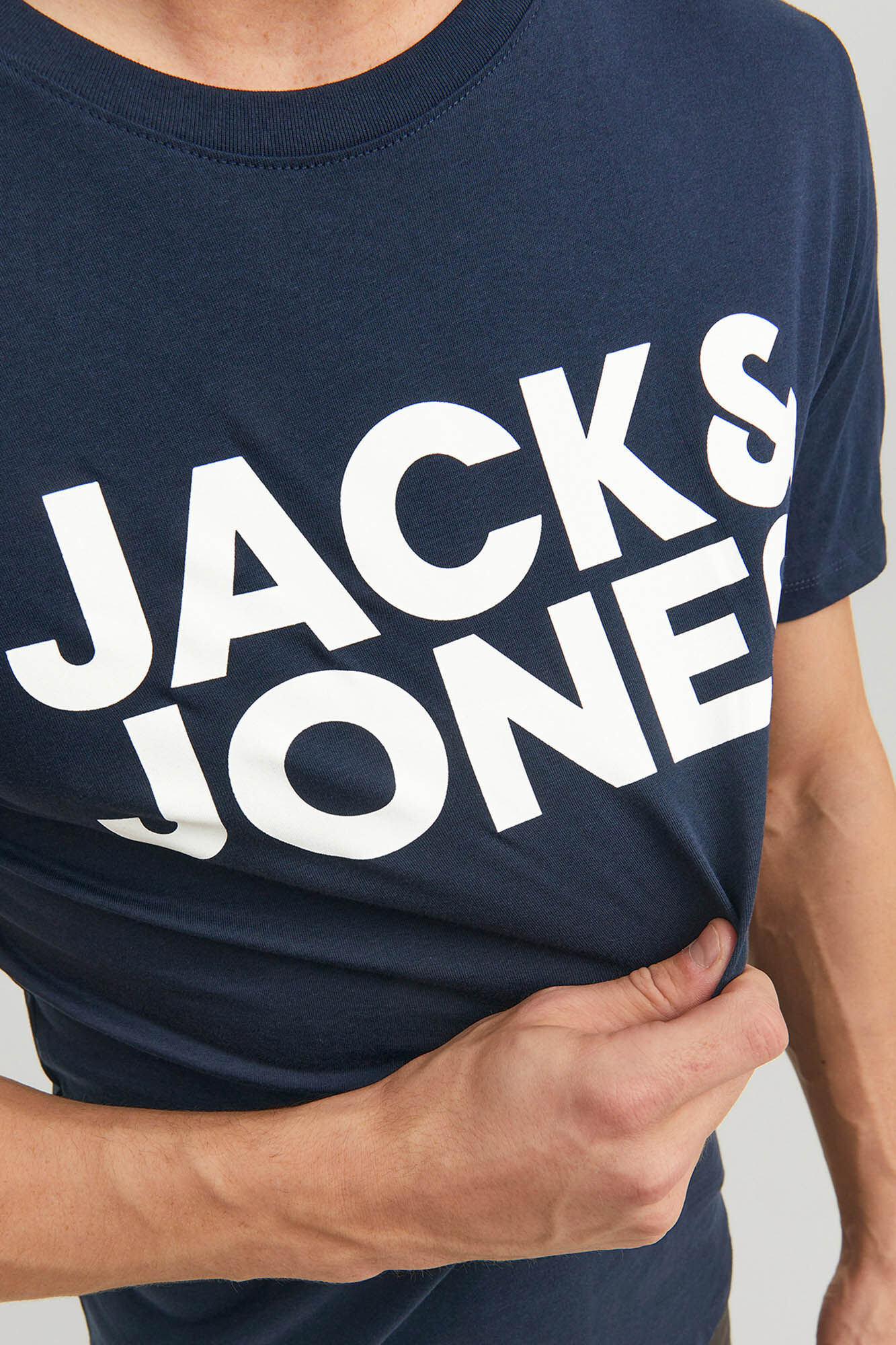 Jack & Jones Playera est&aacute;ndar fit marino