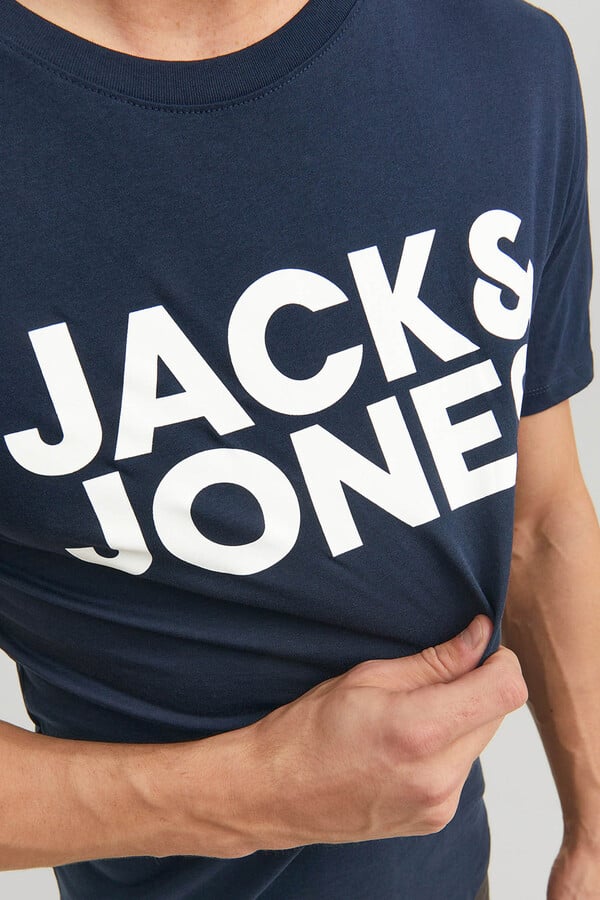 Jack & Jones Playera estándar fit marino