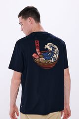 Springfield Playera ramen azul