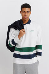 Springfield Playera manga larga doble weekend marfil