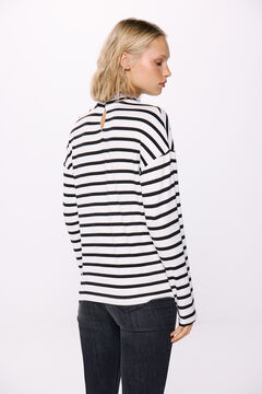 Springfield Playera cuello combinado estampado