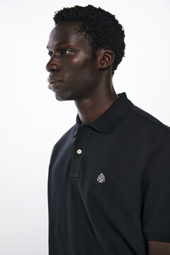 Springfield Polo piqué básico regular fit negro