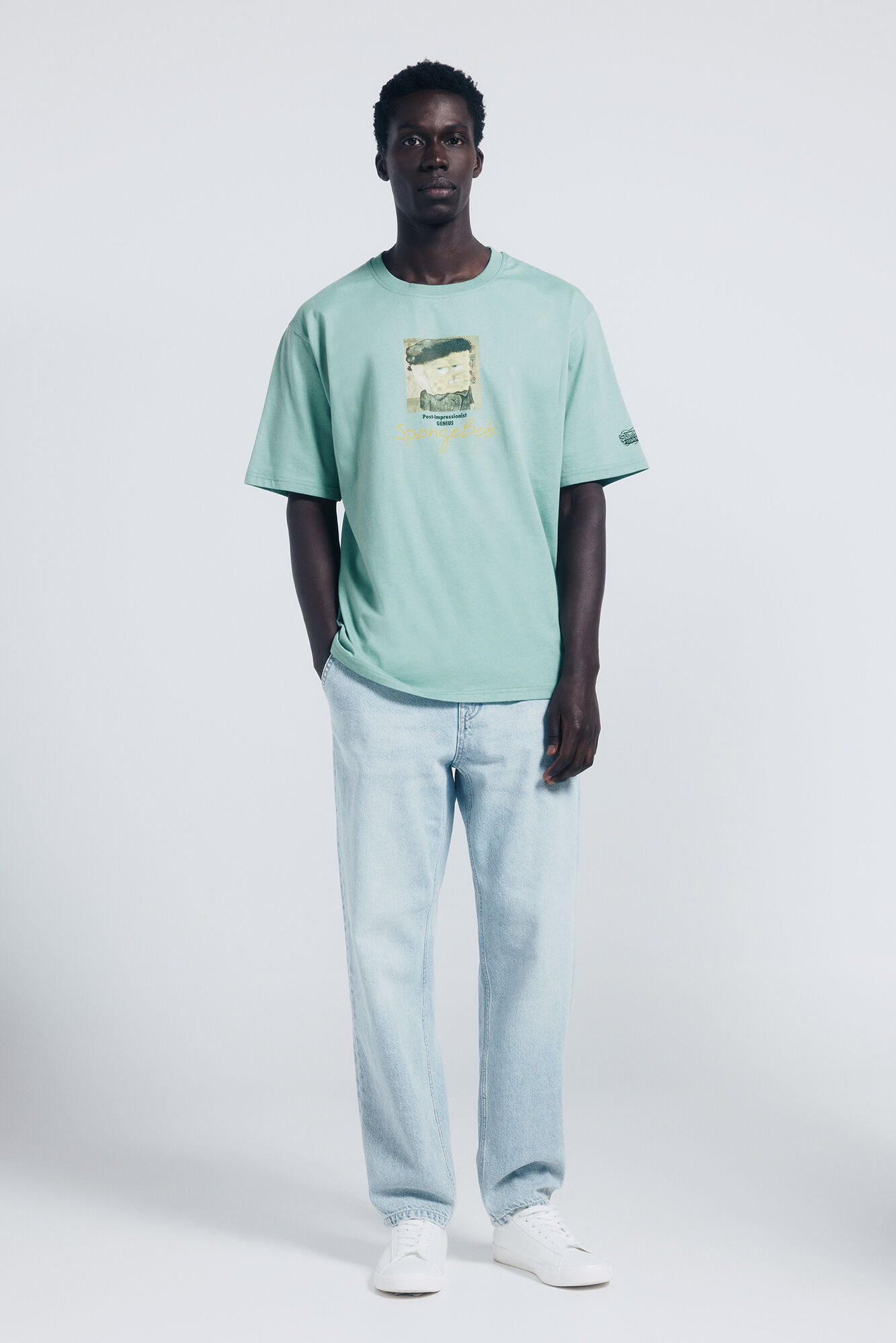 Springfield Camiseta Bob Esponja Van Gogh verde