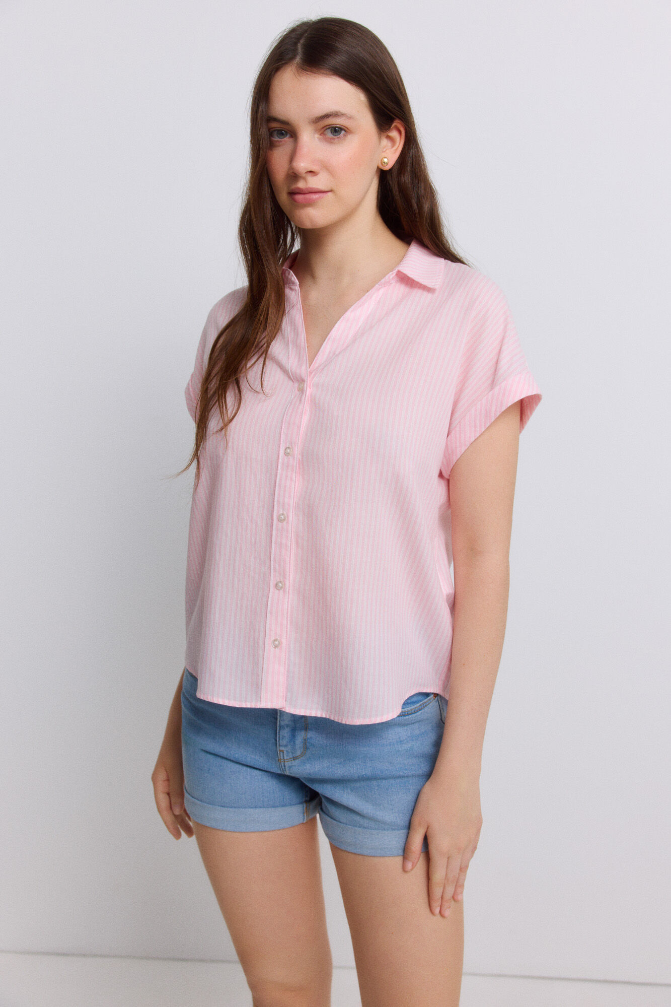Springfield Blusa de cuello solapa