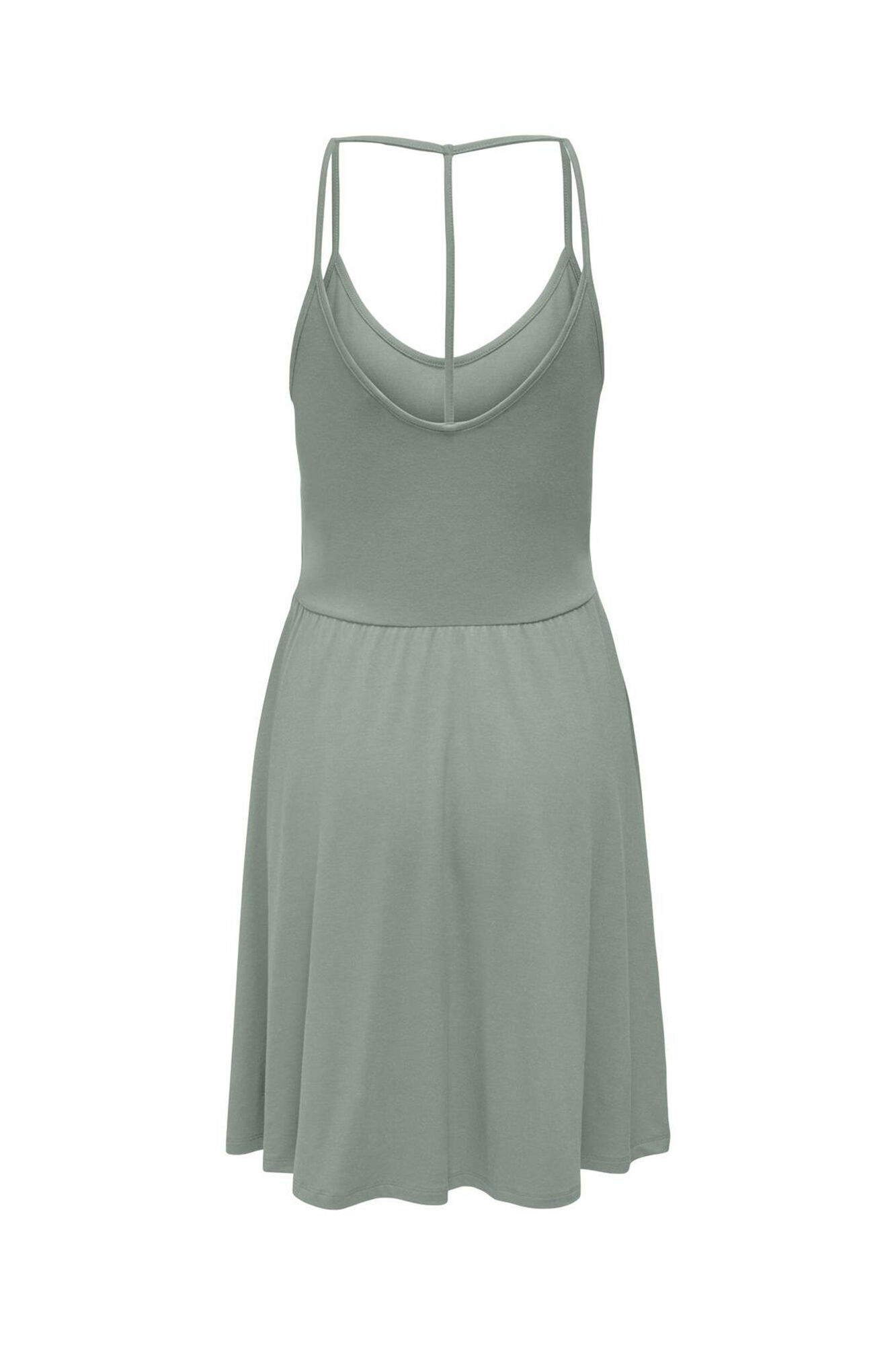 Only Vestido corto tirantes caza oscuro