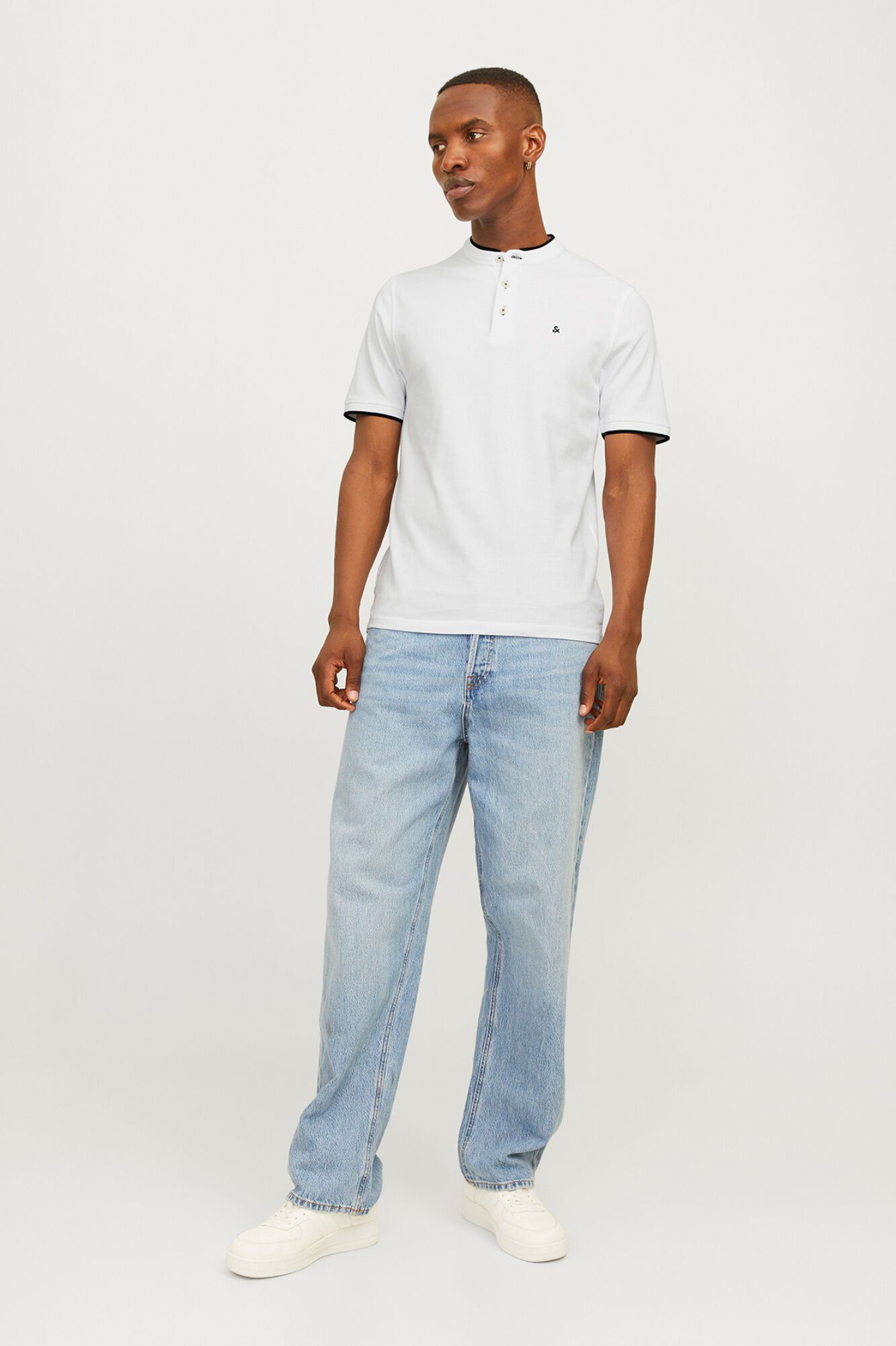 Jack & Jones Polo slim fit cuello mao natural