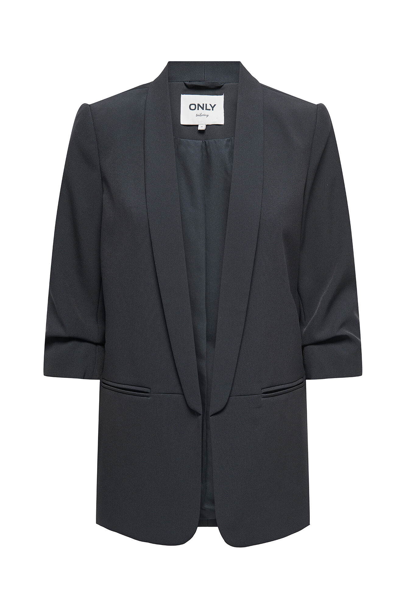 Only Blazer abierta manga remangada gris