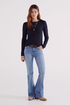 Springfield Playera estructura crochet marino