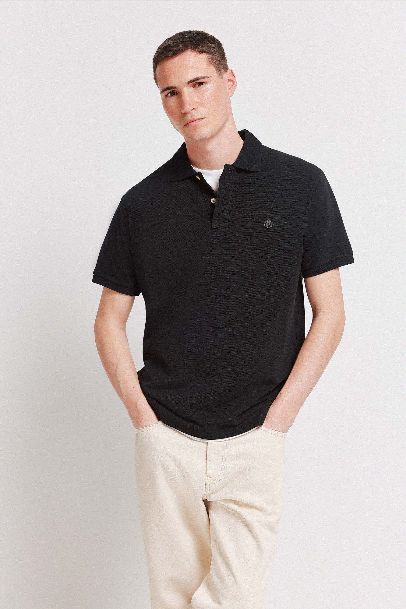 Springfield Polo b&aacute;sico regular fit negro
