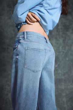 Springfield Jeans Wide Leg azul indigo