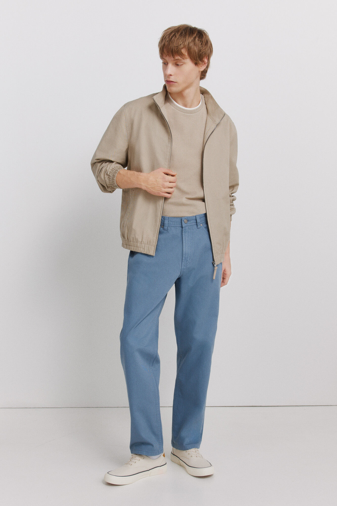 Springfield Pantal&oacute;n 5 bolsillos lavado straight fit