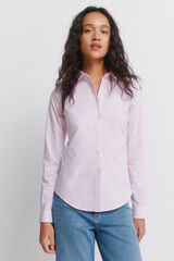 Springfield Camisa de algod&oacute;n Oxford rosa