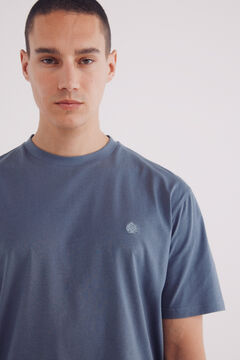 Springfield Playera básica cuello redondo azul