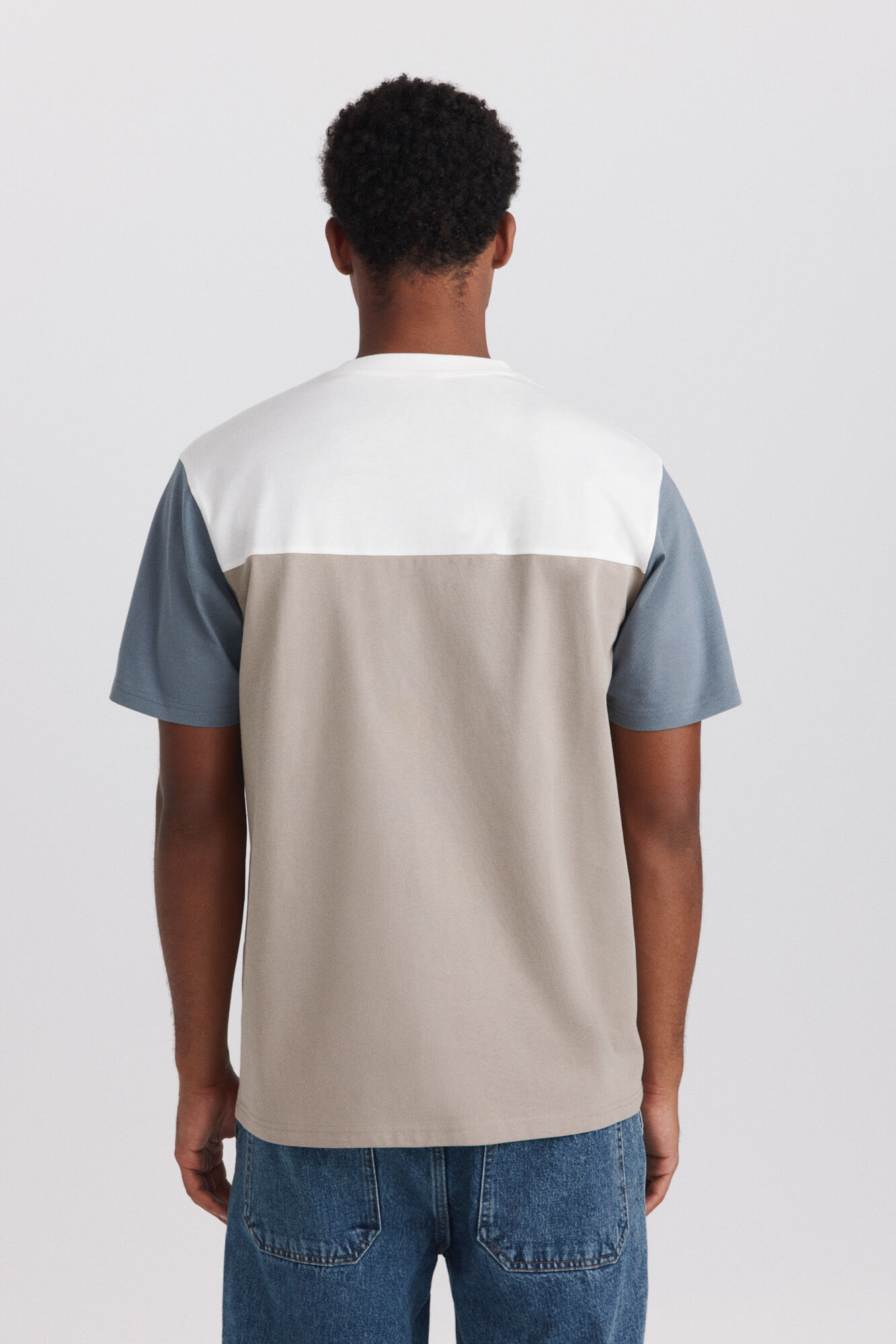 Springfield Playera color block caf&eacute;
