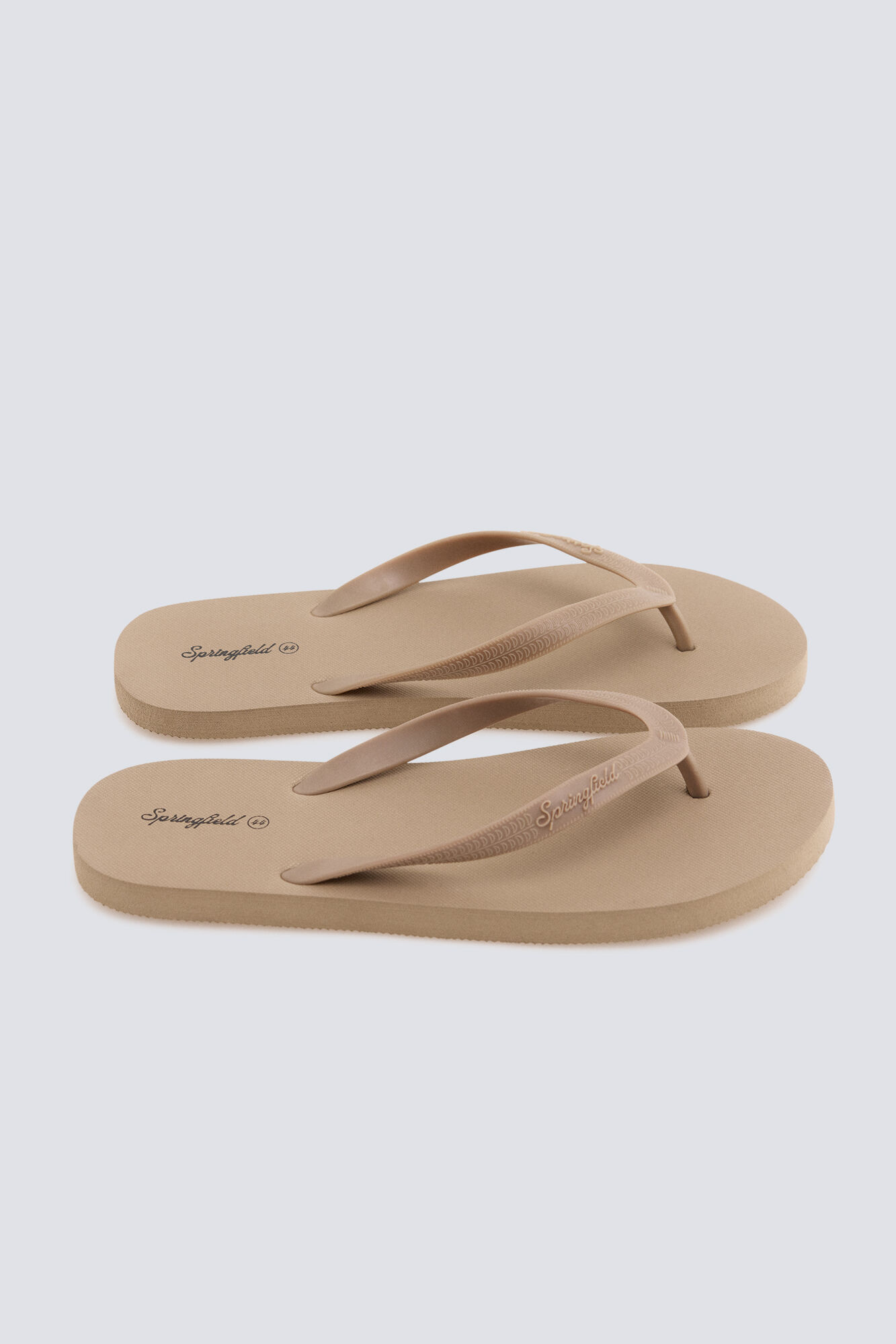 Springfield Sandalia de dedo beige