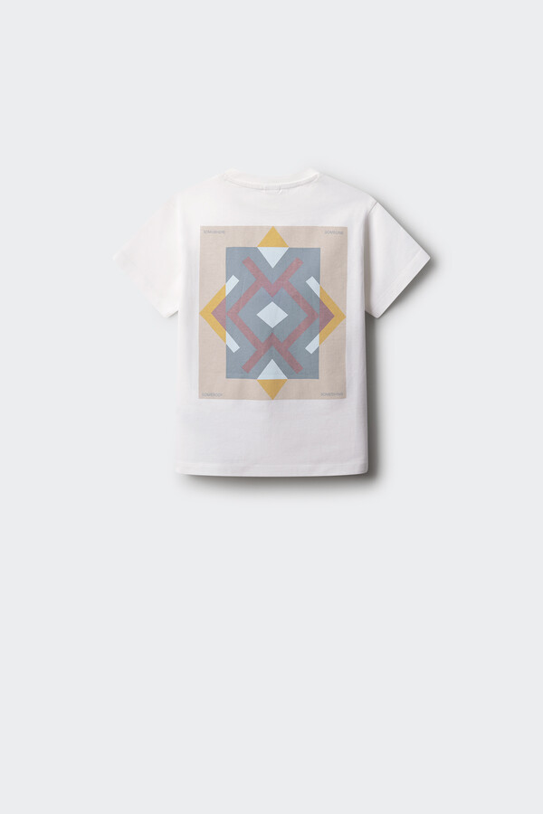 Springfield Kids Camiseta trival niño marfil