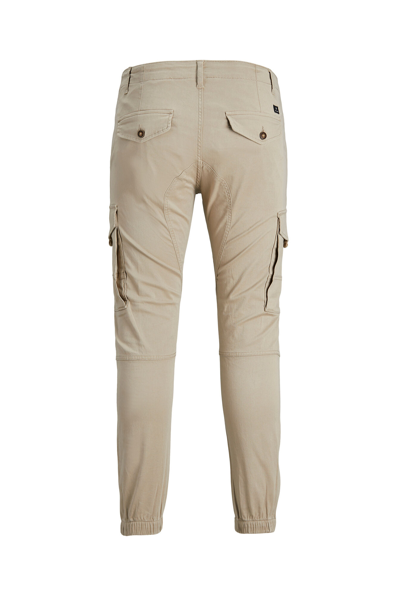 Jack & Jones Pantal&oacute;n cargo con pu&ntilde;o el&aacute;stico beige