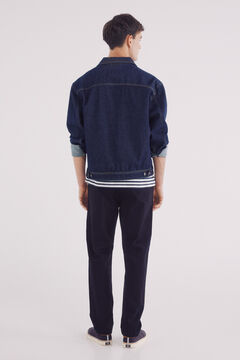 Springfield Pantalón chino estructura comfort fit azul