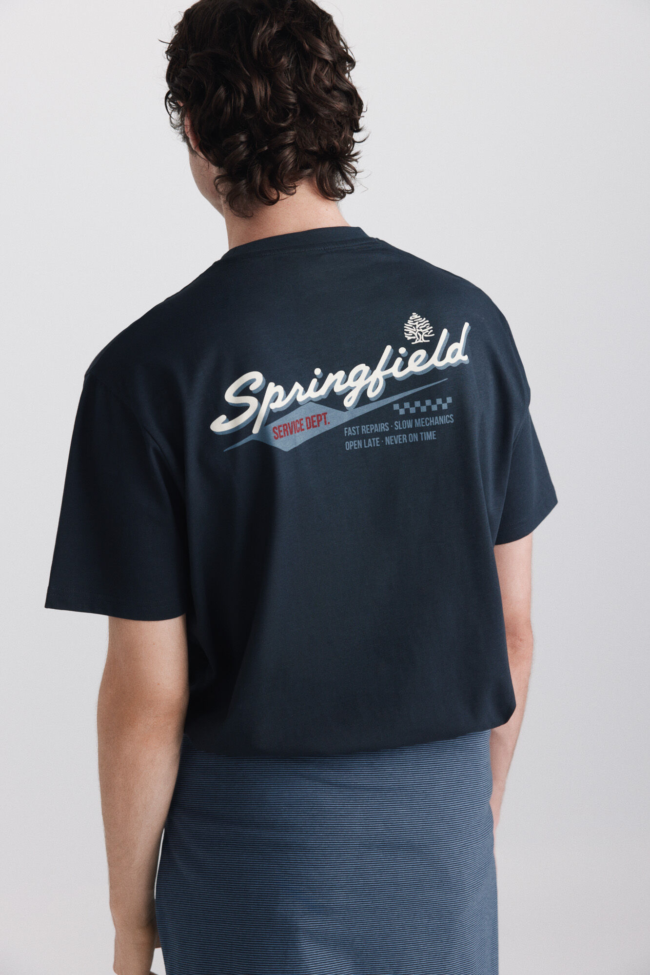 Springfield Playera Springfield Service Dept azul