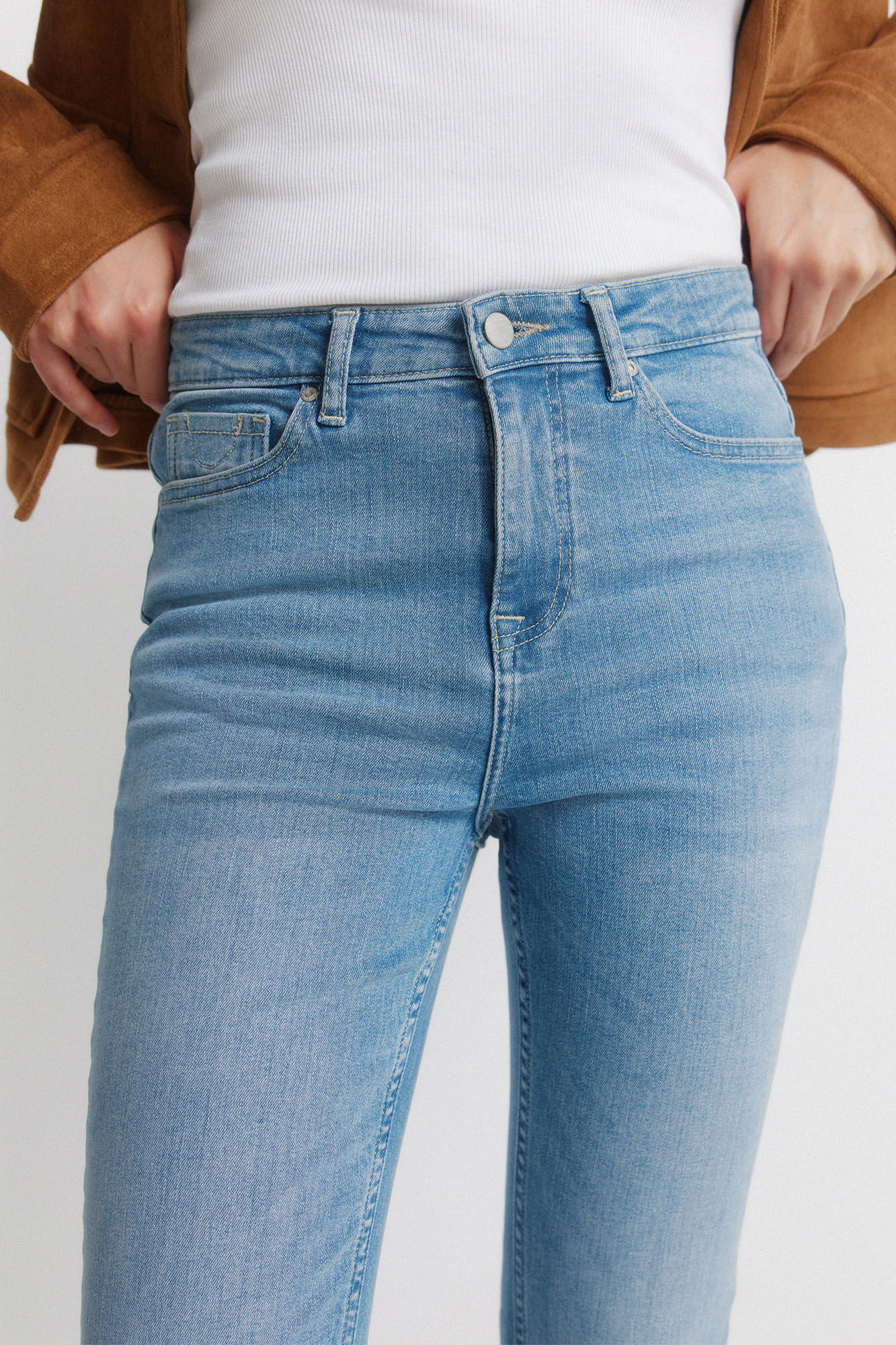 Springfield Jeans de corte bota azul