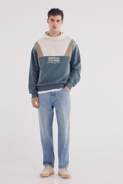 Springfield Sudadera capucha cortes azul