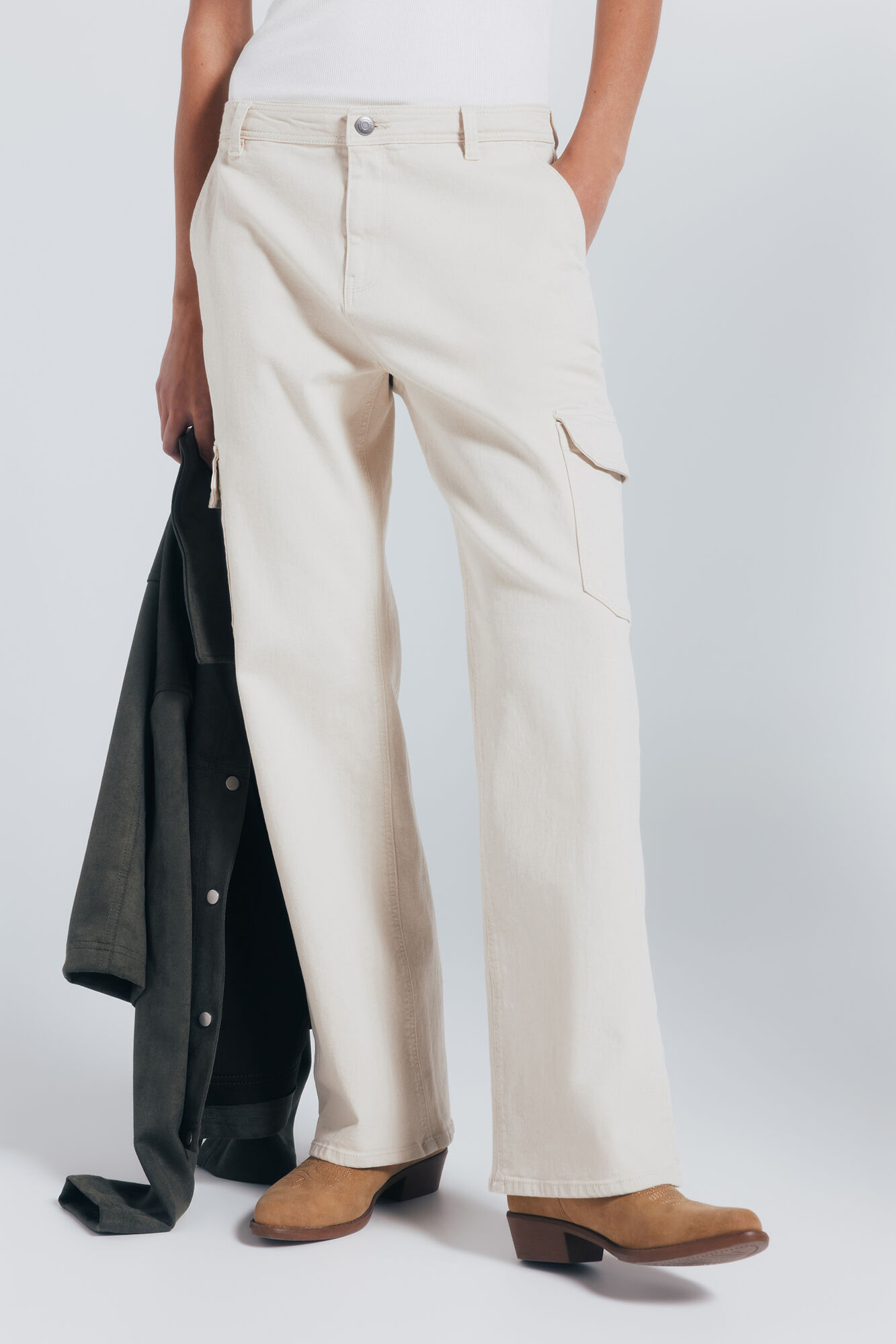 Springfield Pantalones cargo algod&oacute;n