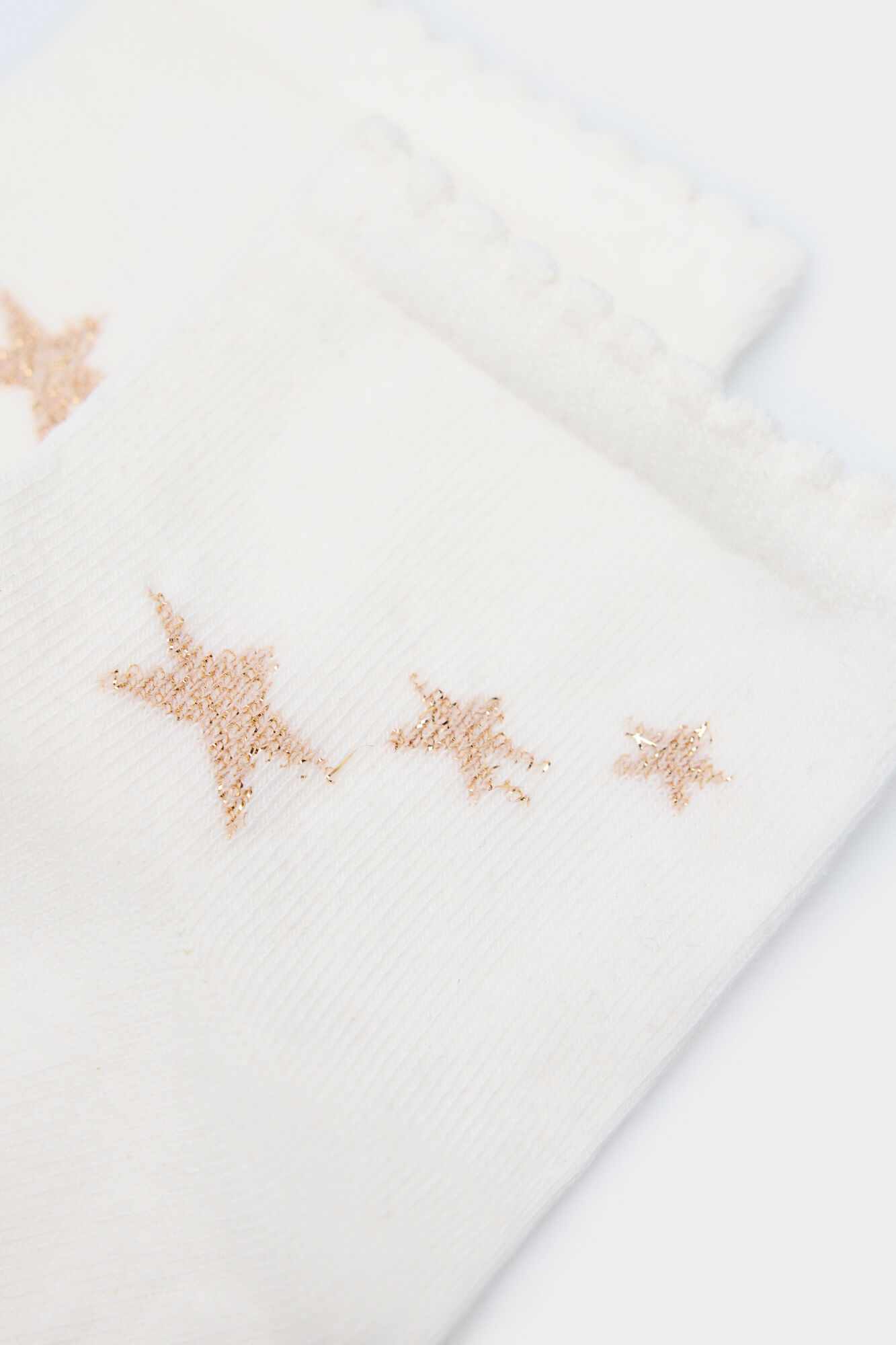 Springfield Calcet&iacute;n corto estrellas lurex beige
