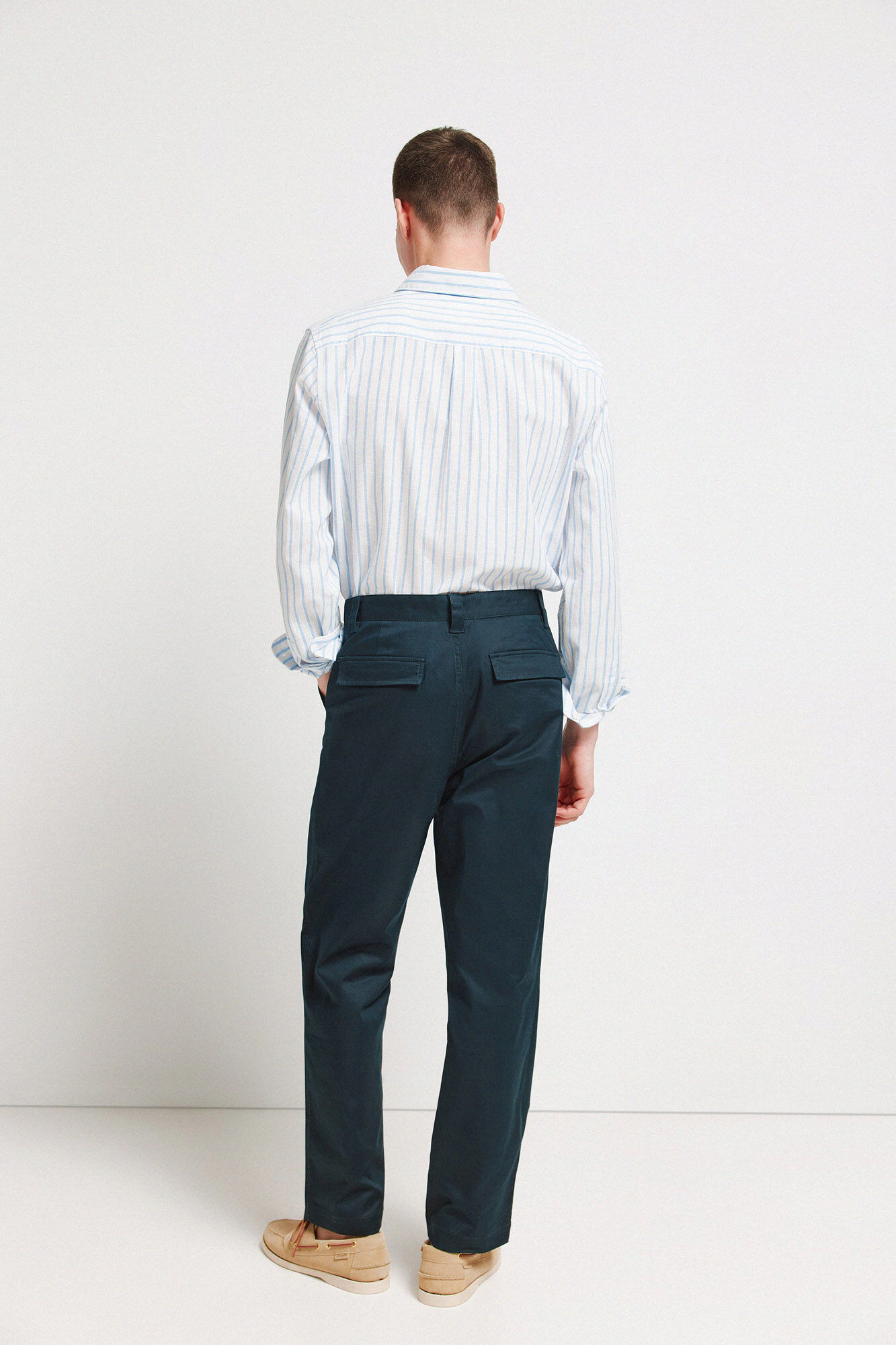 Springfield Pantal&oacute;n recto holgado azul