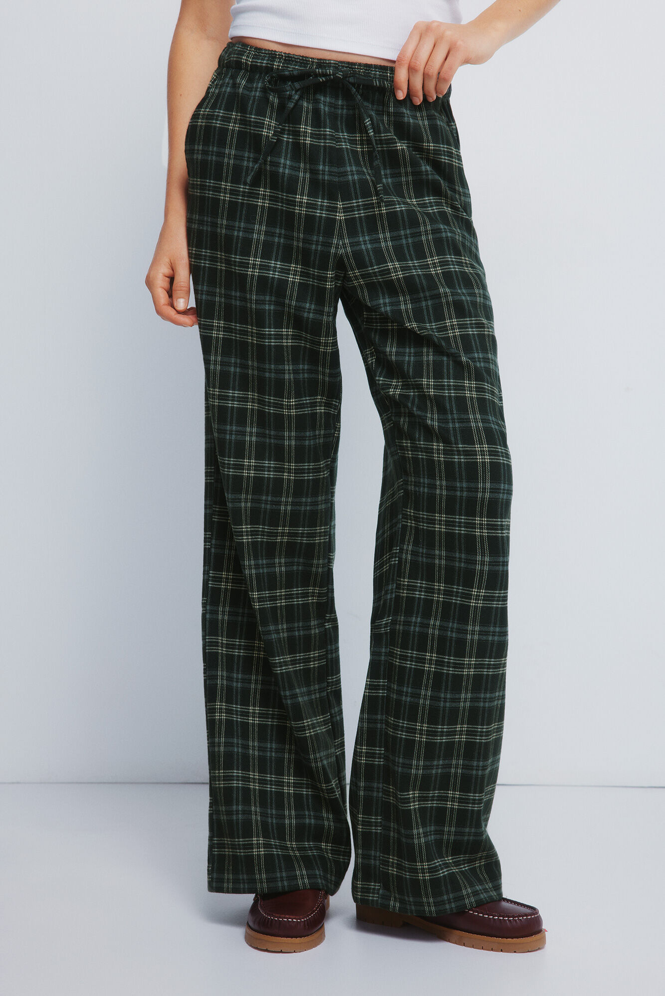 Springfield Pantalones jogger a cuadros