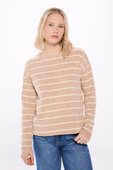 Springfield Playera chenilla rayas beige