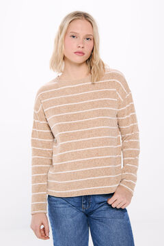 Springfield Playera chenilla rayas beige