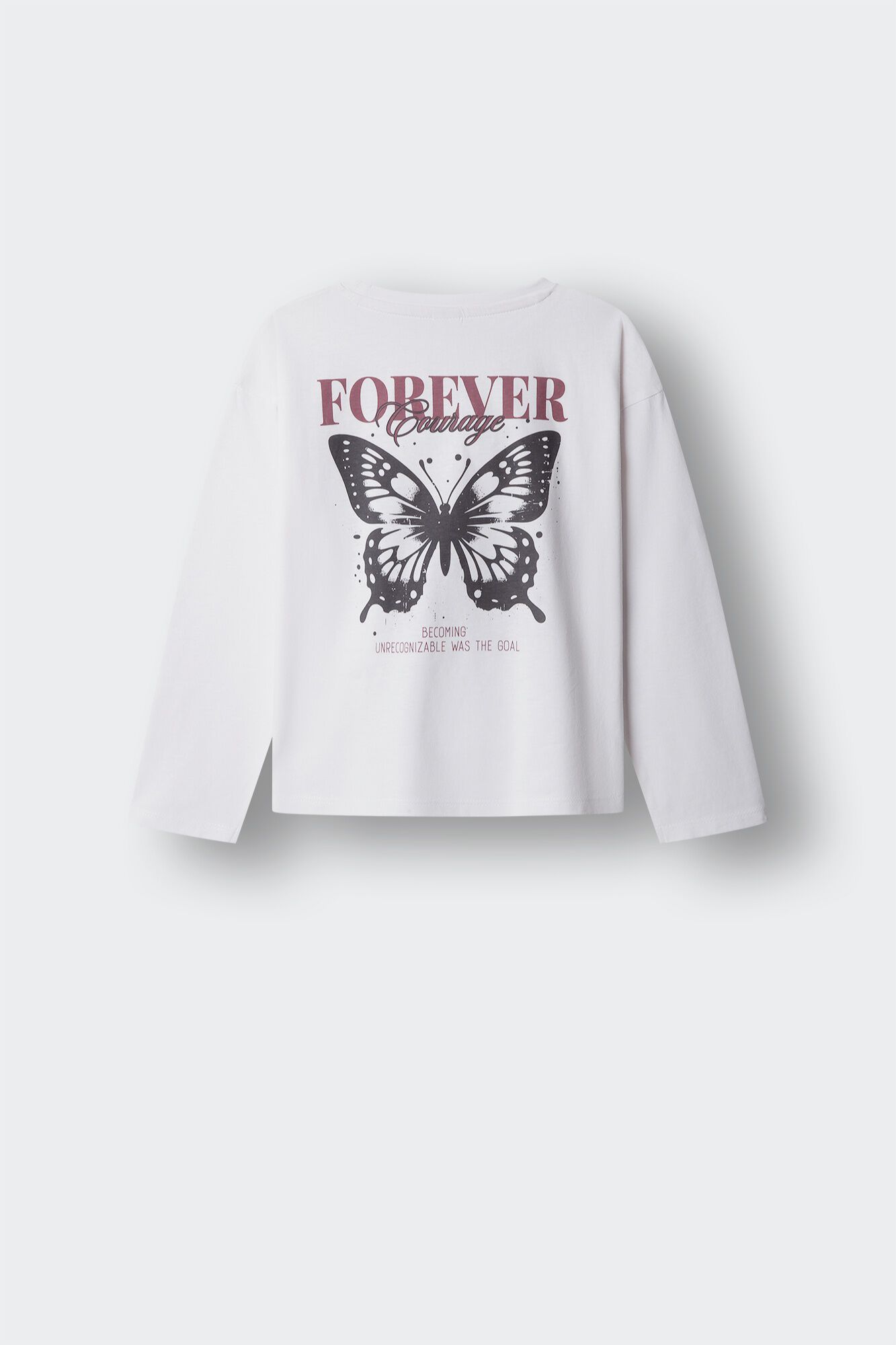 Springfield Kids Playera manga larga mariposa ni&ntilde;a marfil