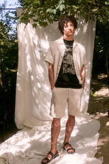 Springfield Playera estampado delantero "Roots Studio" negro