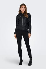 Springfield Chaqueta biker de polipiel negro