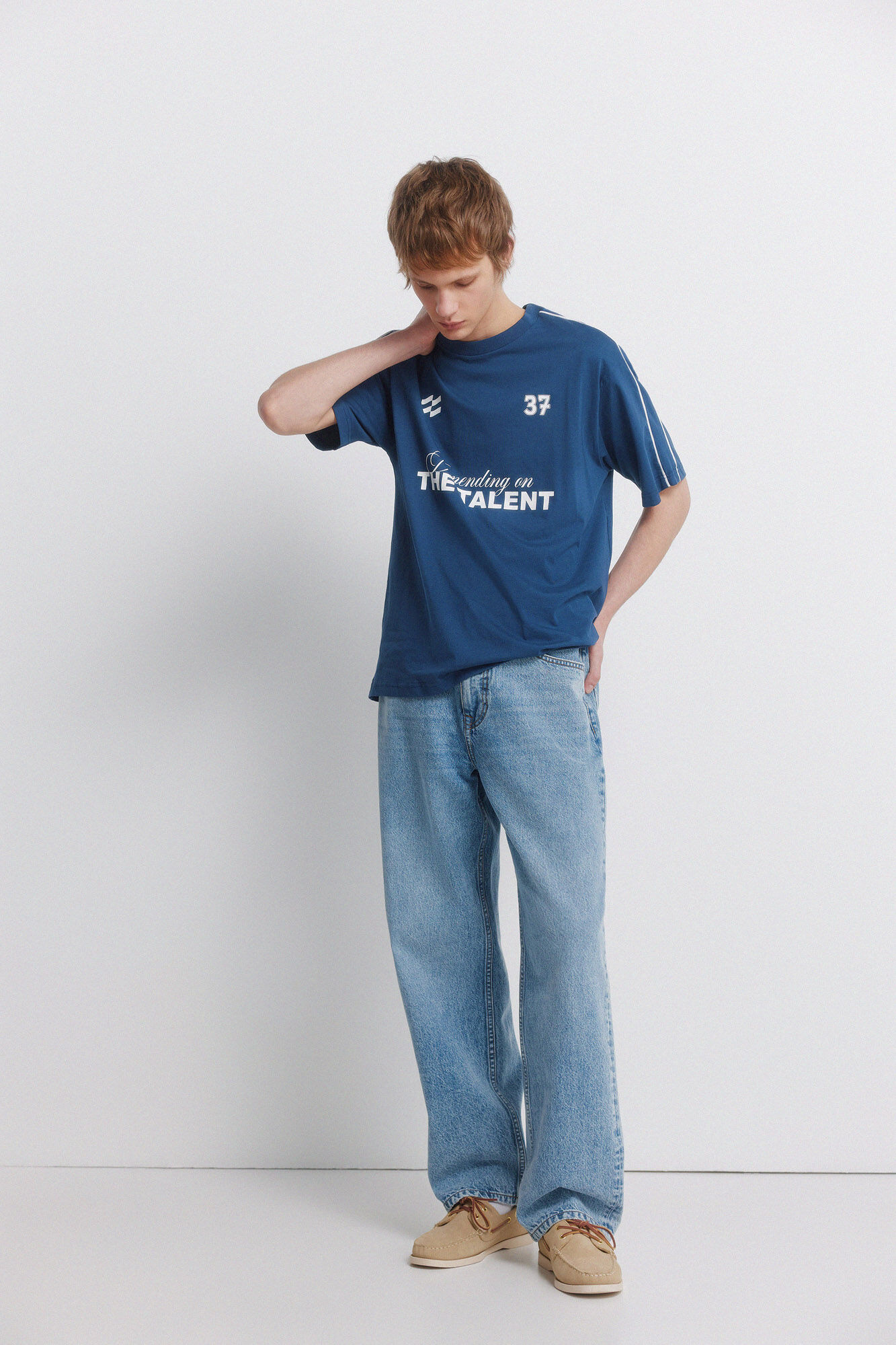 Springfield Playera talent azul tinta