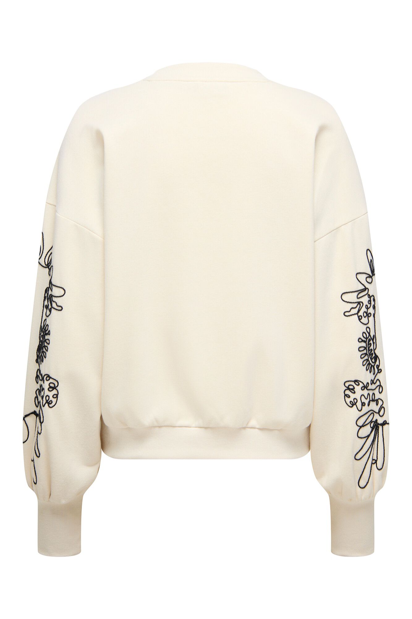 Only Sudadera de cuello redondo gris