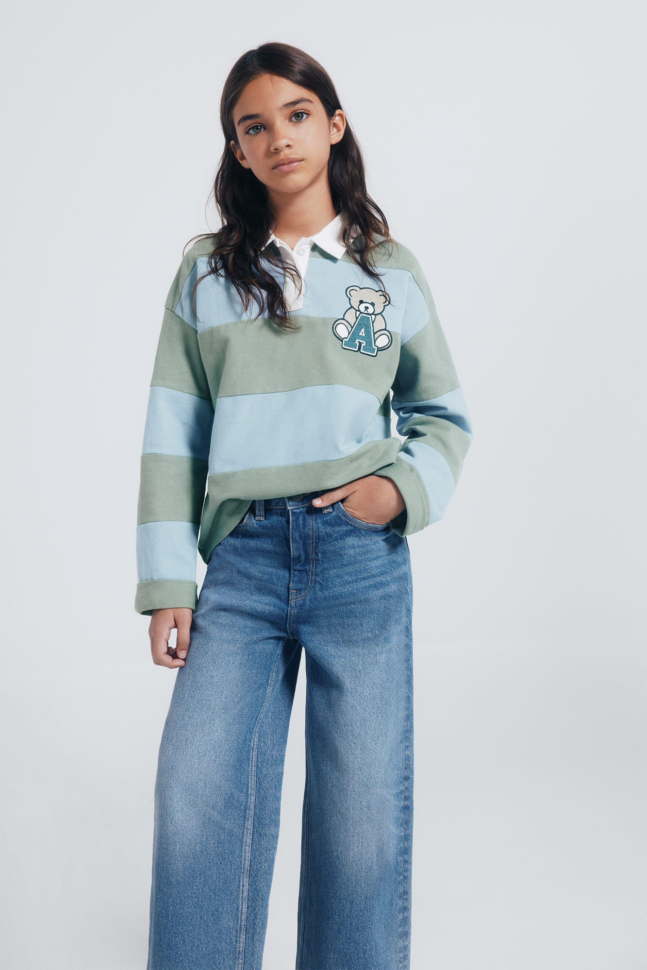 Springfield Kids Jeans denim culotte ni&ntilde;a azul