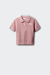 Springfield Kids Polo para ni&ntilde;a de tricot rosa